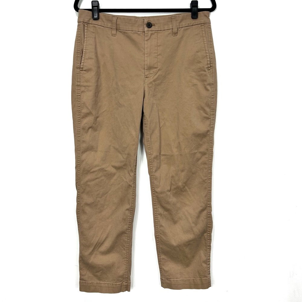 J CREW tan ankle cropped slacks C29
